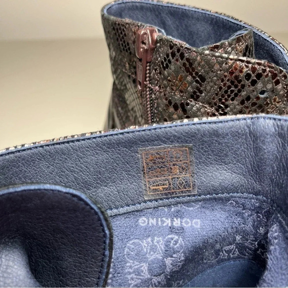 DORKING BY FLUCHOS | BRISDA SNAKE LACE PRINT HEEL BOOTS - Picture 13 of 14